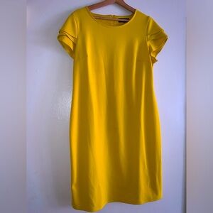 Glamour yellow Mustard woman dress ,size 14,